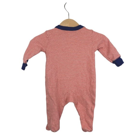 Carter's set of 3 Long Sleeve Bodysuit Red, Blue, White 3 Months - Picture 10 of 13